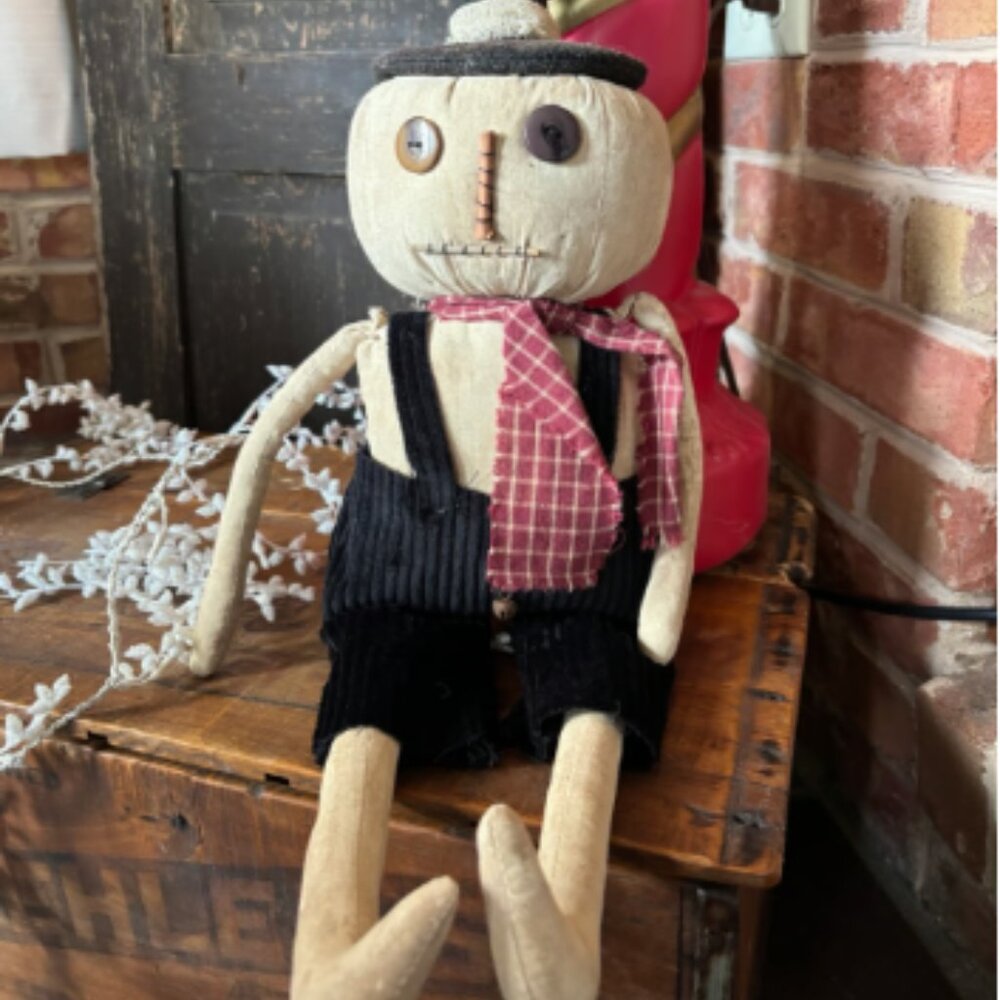 Primitive Country Winter Snowman